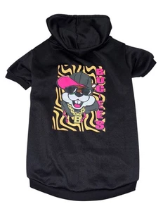 Buccees Hund Hoodie XL Biber Gangster schwarz Reise Souvenir weich Rapper Haustier - Bild 1 von 4
