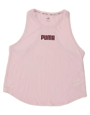 PUMA Womens Graphic Vest Top UK 18 XL Pink Polyester CF31 - Image 1 of 3