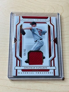 2024 Jonathan Papelbon Panini National Treasures #MT-JP Player-Worn Relic 20/49 - Picture 1 of 2