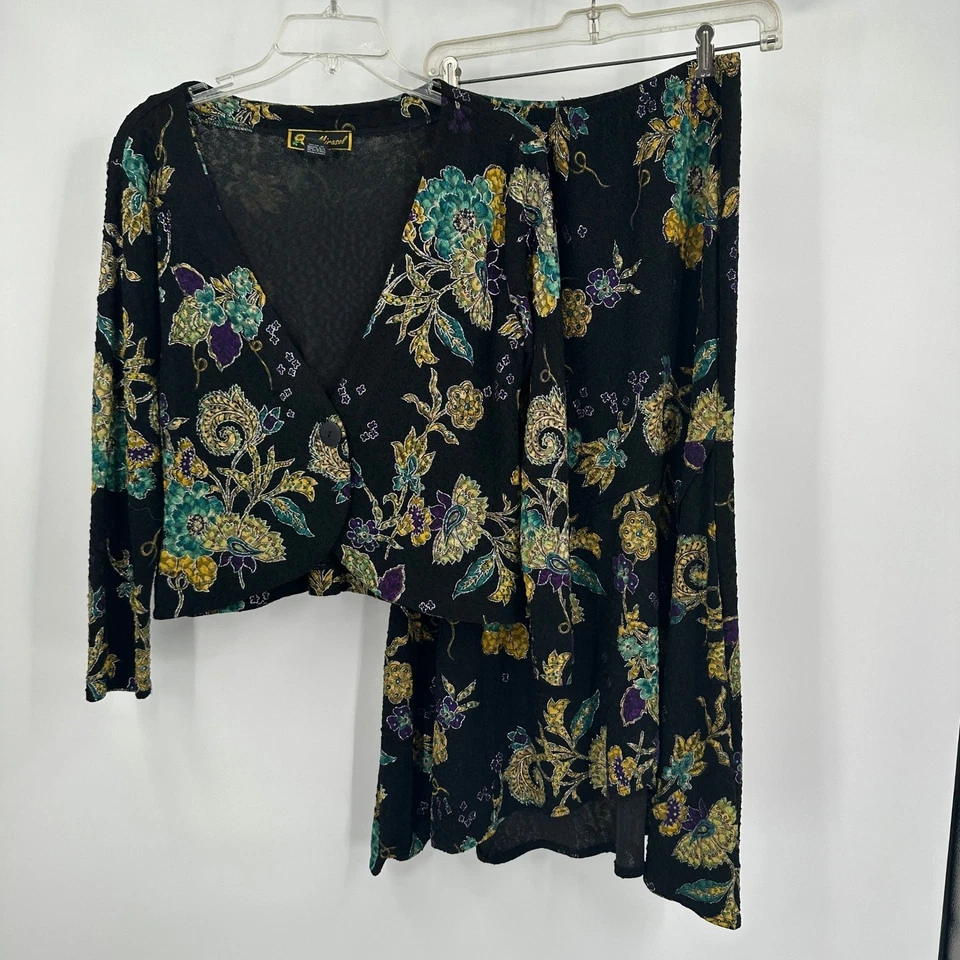 Mirasol женщин винтажный Whimsigoth цветочный два изделия комплект размер S богемное Luxe Artsy - Изображение 1 из 4