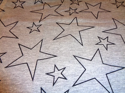 Stoffe grau mit Sternen  Meterware BIO-Jersey Baumwolle - Kinder  - Bild 1 von 3