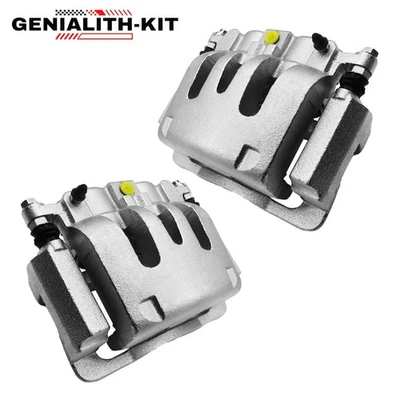 Rear LH & RH Brake Calipers w/ Bracket for Ford F-250 F-350 Super Duty 2005-2007 - Image 1 of 4