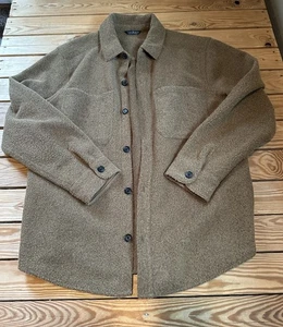 Alpine design Men’s Button up Fleece Shirt Jacket Size XL Brown E2 - Picture 1 of 7