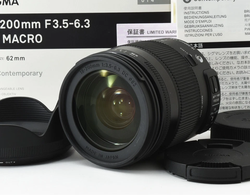 SIGMA Contemporary 18-200mm F/3.5-6.3 DC MACRO OS HSM Nikon [Near Mint] #2118334 - Image 1 of 4