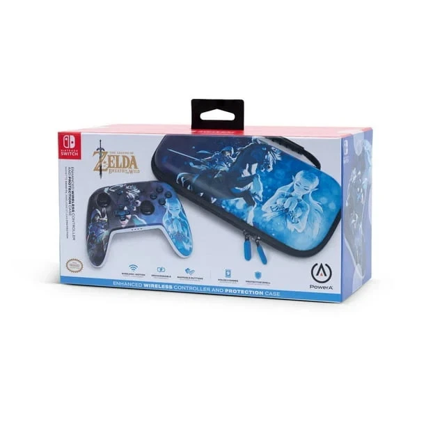 PowerA Wireless Zelda BOTW Controller and Protection Case - NEW -Nintendo Switch - Image 1 of 4
