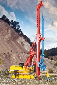 HO Scale Vehicles, 11279, LIEBHERR hydraulic excavator 974 with Drill device Kit - Picture 1 of 3