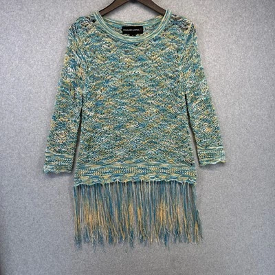 Top Colleen Lopez Mujer Mediano Multicolor 100% Poliéster Crochet Encaje Flecos Foto 1 de 4