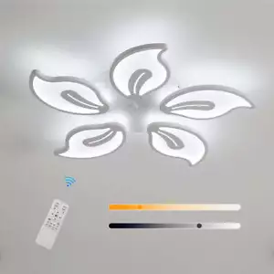 45W Dimmbare LEDDeckenleuchte Acryl Wohnzimmer Deckenlampe Schlafzimmer 66cm - Bild 1 von 10