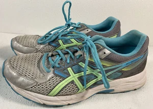 VGC ASICS Gel-Contend 3 Womens Size 11 Running Shoes Gray Teal Green T5F9N - Picture 1 of 7