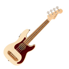 Fender Fullerton Precision Bass Electro-Ukulele, Olympic White