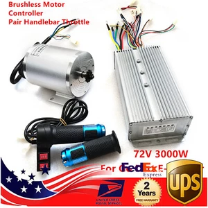 Kit Motore BLDC e Regolatore Brushless 72V 3000W per Scooter Elettrico Go Kart - Foto 1 di 11