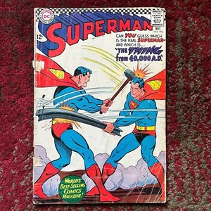 1967 Superman #196 Thing from 40,000 A.D. by William Woolfolk DC Comics Silver A - Bild 1 von 19