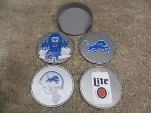DETROIT LIONS SOTTOBICCHIERI MILLER LIGHT SPONSORIZZATO NUOVO SENZA ETICHETTE - Foto 1 di 5