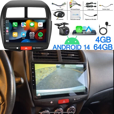 AUTOTEILE-CHYO 4+64G Android14 CarPlay Autoradio Für Mitsubishi ASX 2010-2017 GPS FM WIFI Navi