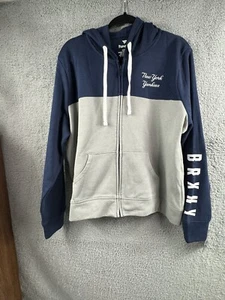 NY Yankees Fanatics Damen XL Take The Field Color Blocked Hoodie Navy / Grau - Bild 1 von 15