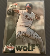 1999 Team Best Randy Wolf Rookie Autograph Philadelphia Phillies 