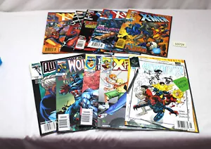 1998 COMIC BOOKS MIXTURE OF TEN MARVEL SUPERHERO (UNREAD) 1/2 OFF COVER PRICE - Picture 1 of 6