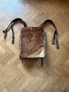 Zaino tedesco on pelo di cavallino completo spallacci cuoio-1942 Wehrmacht -IIGM - Foto 1 di 4