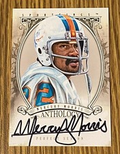 MERCURY MORRIS 2013 Sport Kings F ANTHOLOGY MIAMI DOLPHINS on card AUTO /72 SP