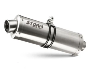 Terminale Scarico Storm By Mivv Oval Acciaio Inox Ktm 690 ENDURO R 2019 > 2023 - Foto 1 di 4