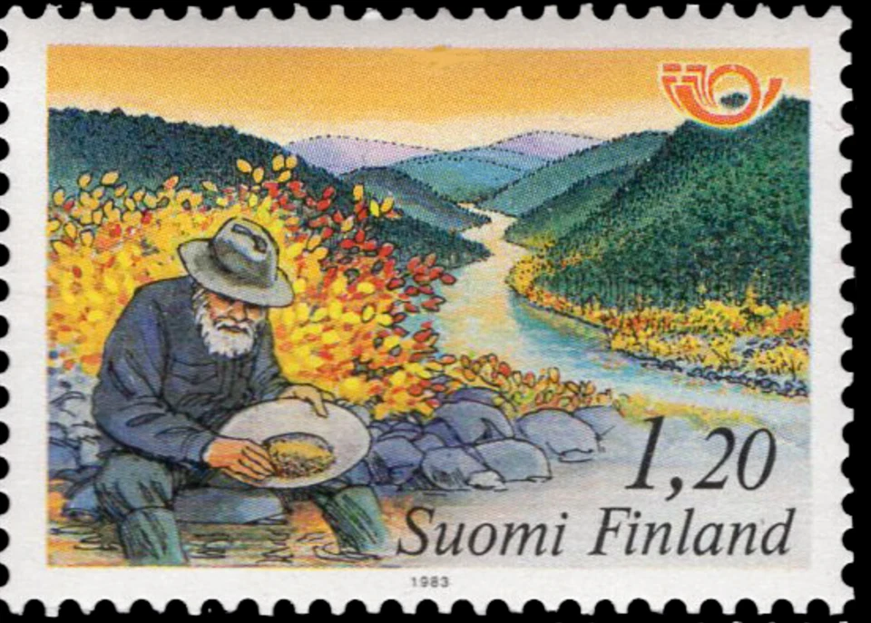 Finlândia #Mi922 MNH 1983 Nord Tourism Gold Panner North [675] - Imagem 1 de 1