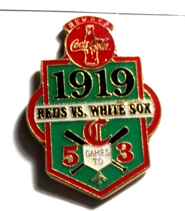 Cincinnati Reds 5 Time World Series Lapel Pin #1 of 5 Coca-Cola / AMERISTOP Card - Picture 1 of 8