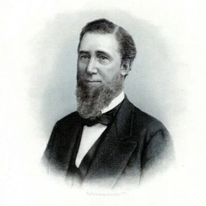 Impresión artística grabado en acero retrato EDWARD CRIPPEN STANTON DELAWARE 1880 - Imagen 1 de 2