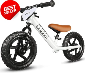 12" Balance Bicycle for Kids 18 M - 5 Years with Customizable Plate & Stickers - Picture 1 of 12