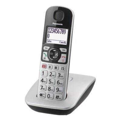 Panasonic Cordless Singolo Dect Argento KX TGE510JTS - Immagine 1 di 2