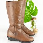 Blondo Canada Women's Boot Size 5 Tall Cognac Tan Leather Wool Lined Winter