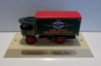Matchbox Models Yesteryear Truck w Stand 1918 Atkinson Steam Wagon Swan Brewery - Image 1 of 4