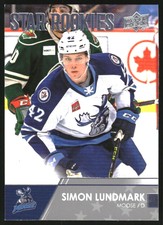 2021-22 Upper Deck AHL #128 Simon Lundmark 