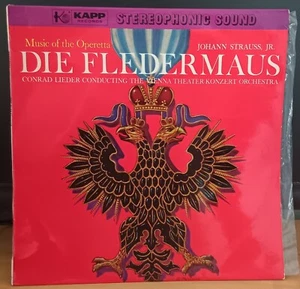 Conrad Lieder - Johann Strauss Jr Die Fledermaus - 1960 LP Record excelente - Imagen 1 de 3
