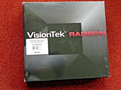 NEW VISIONTEK RADEON 1 GB 5570 VHDC1B2 PCle  DDR3 PCI EXPRESS GRAPHICS ADAPTER - Image 1 of 4