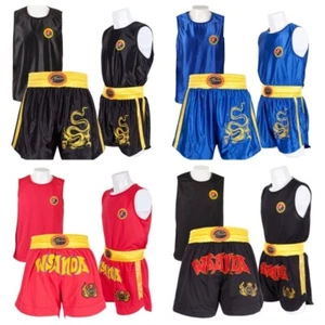 Muay Thai Fight Shorts Kick Boxing Pants Adult  Kid Training Shorts Breathable - Picture 1 of 28