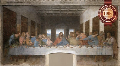 THE LAST SUPPER ORIGINAL LEONARDO DA VINCI PAINTING ARTWORK PRINT PREMIUM POSTER - Imagem 1 de 4