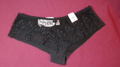 Hermoso Par de Bragas Maidenform Bordadas Negras Talla Grande Nuevas con Etiquetas Foto 1 de 2