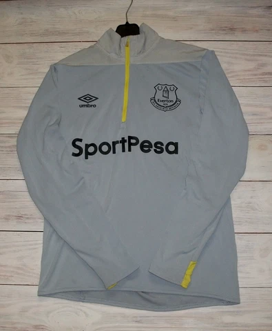 Everton Football Soccer Training Jacket Long Sleeve Umbro Size S Cover