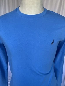 Camiseta para hombre NAUTICA manga larga con logotipo azul, pequeña - Imagen 1 de 8
