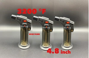 3 Pack jet flame Torch Lighter Gun Windproof butane Refillable 4.8inch 3200 °F - Picture 1 of 5