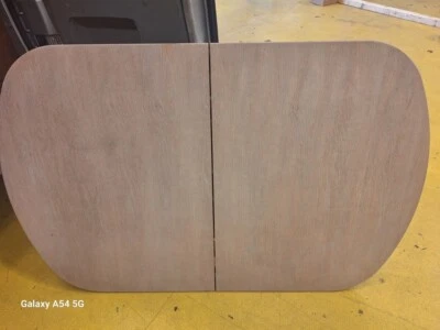 Extending LimedOak dining table and 6 chairs - used - Image 1 of 4