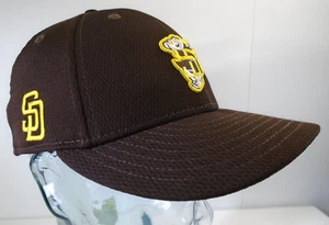 New Era San Diego Padres Golden Friar Mesh Hat 59Fifty Fitted Cap 7 1/8 BRAUN - Bild 1 von 9