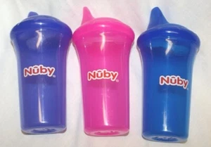 Nuby Sippy Cup No Spill Baby or Toddler w/ Dual Flow Valve New - Select Color - Picture 1 of 12