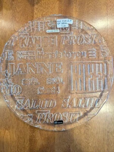 Vintage SKRUF Full Lead 9" Crystal Plate - Made in Sweden - Picture 1 of 6