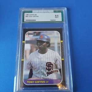 TONY GWYNN 1987 Donruss #64 AG Graded-9 Padres HOF Mint Very Clean Sharp - Picture 1 of 3