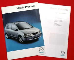 Folleto de ventas Mazda Premacy 1999 - 1,8 GXi/GSi 2,0D colores y adornos aleaciones - Imagen 1 de 21
