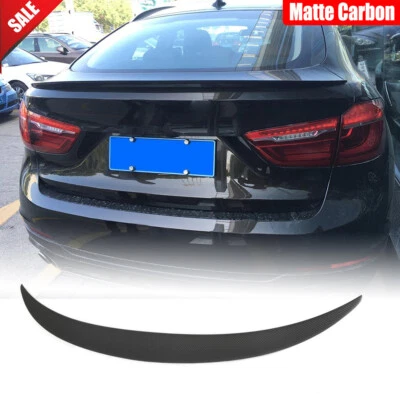 Alerón trasero de fibra de carbono mate apto para BMW X6 F16 X6M SUV 2015-2018 Foto 1 de 4