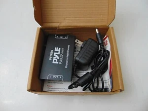 PYLE PP999 Compact Ultra Low Noise Phono Turntable Pre-Amp w/ 12v Adapter - Picture 1 of 16