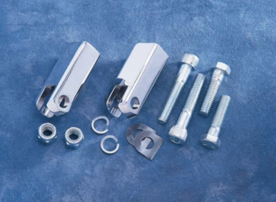 Soportes de estribo de pasajero cromados para Harley-Davidson Sportster XL 1986-2003 Foto 1 de 2