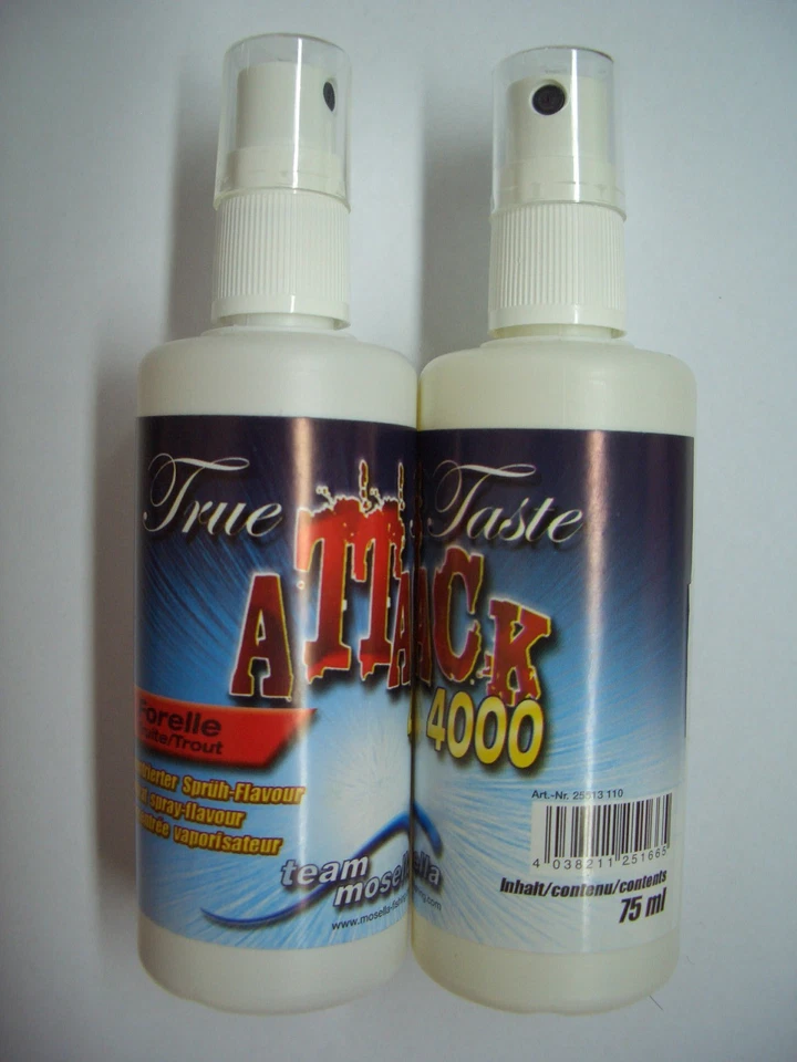 Mosella True Taste Attack 4000, Forelle, 75 ml, Sprühflasche Lockstoffe Aroma - Bild 1 von 1
